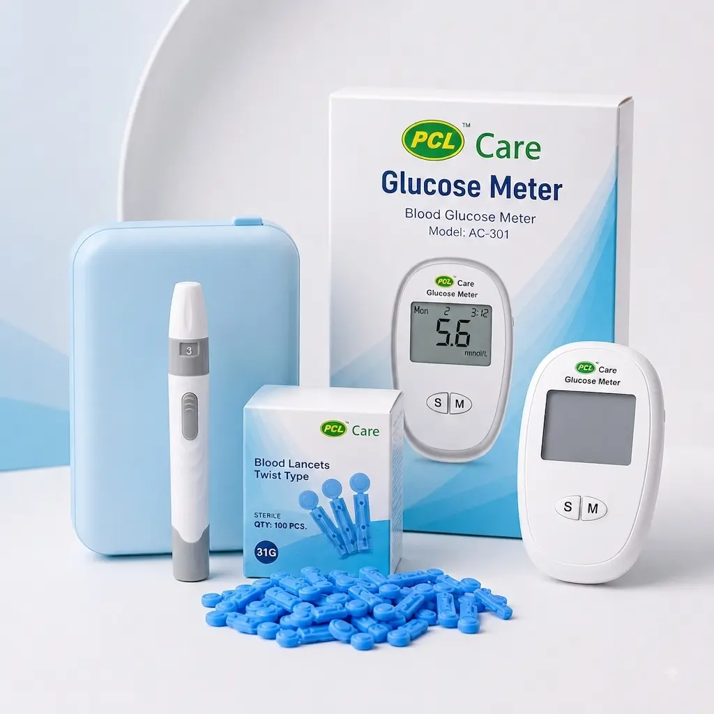 PCL DIABETIC MACHINE (১০টি স্ট্রিপ+১০টি সুঁই)
