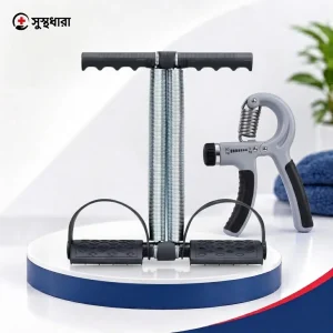 2-in-1 Fitness Combo Hand Gripper with Counter & Spring Tummy Trimmer
